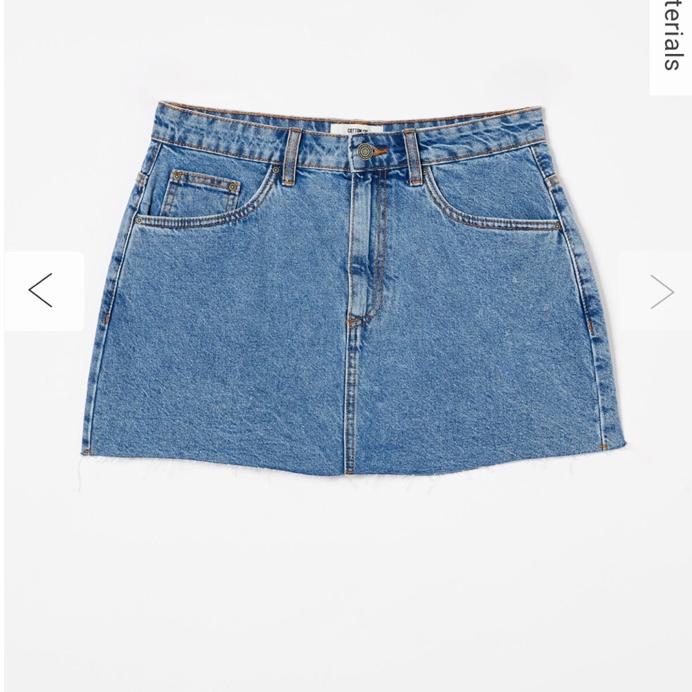Cotton on denim skirt